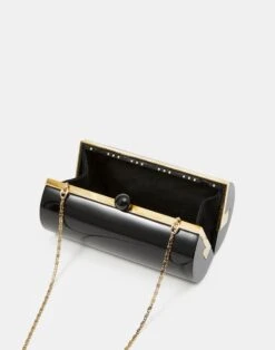 Cylinder Clutch -Chic Daily Fashion a2039 hgbx black detail