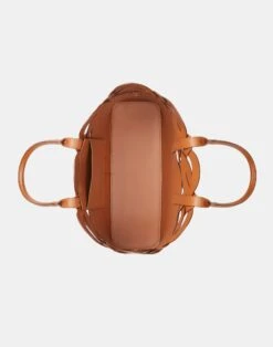 Vachetta Leather 8 Knot Tote—Large -Chic Daily Fashion a2061 hgbx copper detail2