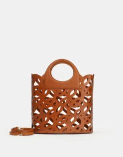 Vachetta Leather 8 Knot Basket Bag—Large -Chic Daily Fashion a2212 hgbx copper back