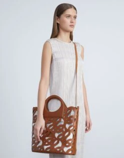 Vachetta Leather 8 Knot Basket Bag—Large -Chic Daily Fashion a2212 hgbx copper full2