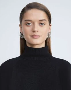 Woven 8 Knot Hoop Earrings -Chic Daily Fashion a2217 jryx silver full