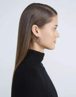 Woven 8 Knot Hoop Earrings -Chic Daily Fashion a2217 jryx silver other