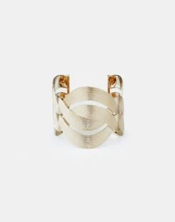 Woven 8 Knot Bracelet Cuff -Chic Daily Fashion a2219 jryx pale gold other