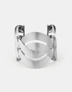 Woven 8 Knot Bracelet Cuff -Chic Daily Fashion a2219 jryx silver other2