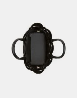 Vachetta Leather 8 Knot Tote—Mini -Chic Daily Fashion a2229 hgbx black detail