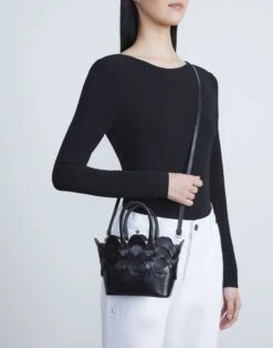 Vachetta Leather 8 Knot Tote—Mini -Chic Daily Fashion a2229 hgbx black full2