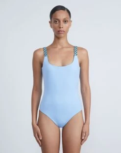 L148 Swim Reversible One-Piece -Chic Daily Fashion a2245 swimx chive multi other2