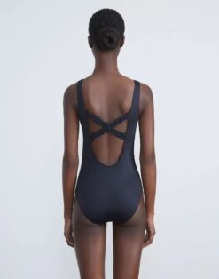 L148 Swim One-Piece -Chic Daily Fashion a2246 swimx black back