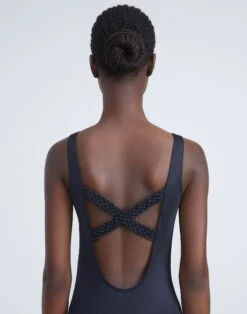 L148 Swim One-Piece -Chic Daily Fashion a2246 swimx black detail2