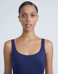 L148 Swim One-Piece -Chic Daily Fashion a2246 swimx navy detail