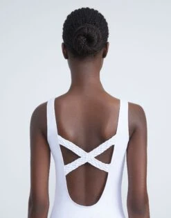 L148 Swim One-Piece -Chic Daily Fashion a2246 swimx white detail2