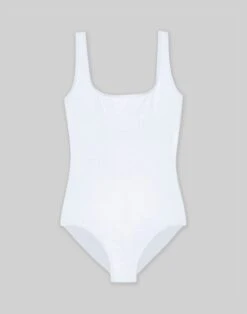 L148 Swim One-Piece -Chic Daily Fashion a2246 swimx white flat