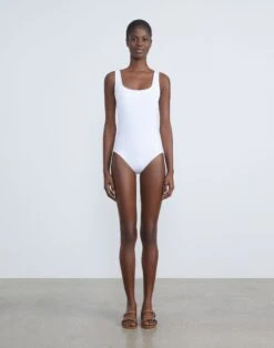 L148 Swim One-Piece -Chic Daily Fashion a2246 swimx white full