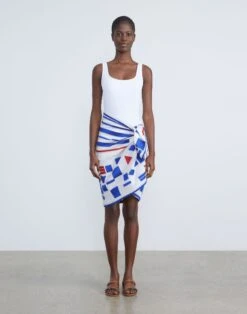 L148 Swim One-Piece -Chic Daily Fashion a2246 swimx white full2