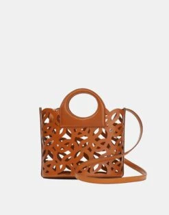 Vachetta Leather 8 Knot Basket Bag—Mini -Chic Daily Fashion a2252 hgbx copper back