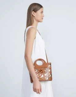 Vachetta Leather 8 Knot Basket Bag—Mini -Chic Daily Fashion a2252 hgbx copper full2