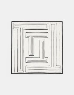 L Beam Stripe Silk Twill Scarf -Chic Daily Fashion a2288 wvnx cloud multi