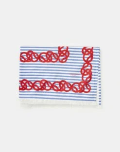 8 Knot Link Cotton Towel -Chic Daily Fashion a2332 wvnx lapis blue multi other