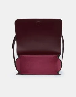 Calfskin Leather & Suede Saddle Bag—Medium -Chic Daily Fashion a2343 hgbx date detail