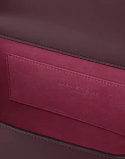 Calfskin Leather & Suede Saddle Bag—Medium -Chic Daily Fashion a2343 hgbx date detail2