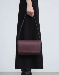 Calfskin Leather & Suede Saddle Bag—Medium -Chic Daily Fashion a2343 hgbx date full