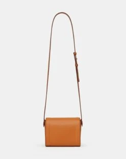 Calfskin Leather & Suede Saddle Bag—Mini -Chic Daily Fashion a2344 hgbx copper back