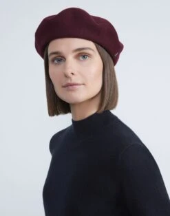 Felted Wool Beret -Chic Daily Fashion a2385 hatx date full