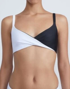 L148 Swim Twisted Bikini Bralette 16 L148 Swim Twisted Bikini Bralette -Chic Daily Fashion a2432 swimx black multi detail