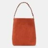 Suede & Calfskin Leather 8 Knot Hobo—Large