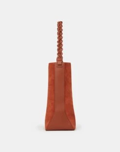 Suede & Calfskin Leather 8 Knot Hobo—Large 25 Suede & Calfskin Leather 8 Knot Hobo—Large -Chic Daily Fashion a2436 hgbx amber brown other