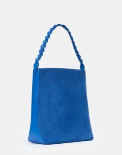 Suede & Calfskin Leather 8 Knot Hobo—Large 38 Suede & Calfskin Leather 8 Knot Hobo—Large -Chic Daily Fashion a2436 hgbx classic cobalt back