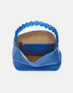 Suede & Calfskin Leather 8 Knot Hobo—Large 36 Suede & Calfskin Leather 8 Knot Hobo—Large -Chic Daily Fashion a2436 hgbx classic cobalt detail