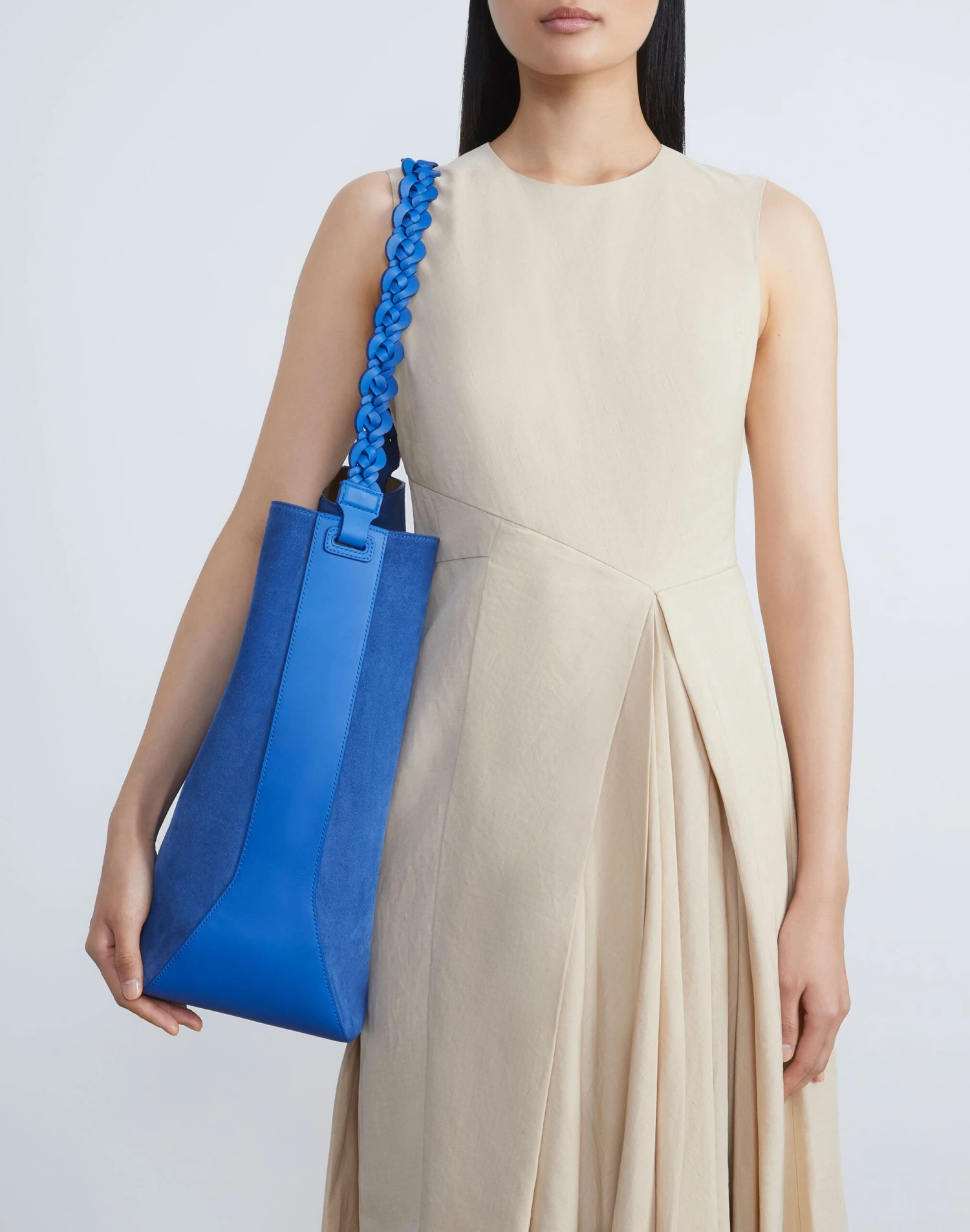 Suede & Calfskin Leather 8 Knot Hobo—Large 16 Suede & Calfskin Leather 8 Knot Hobo—Large - Image 16