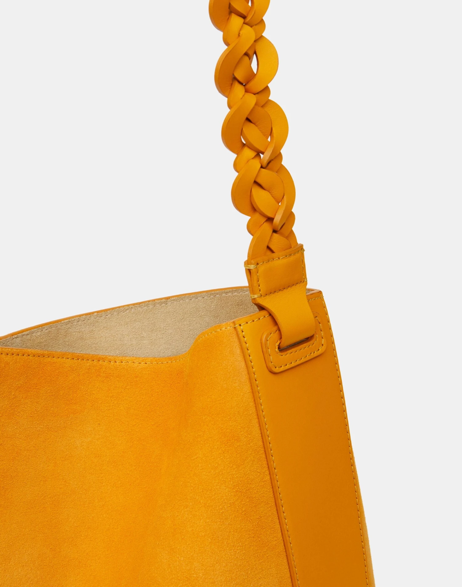 Suede & Calfskin Leather 8 Knot Hobo—Large 14 Suede & Calfskin Leather 8 Knot Hobo—Large - Image 14