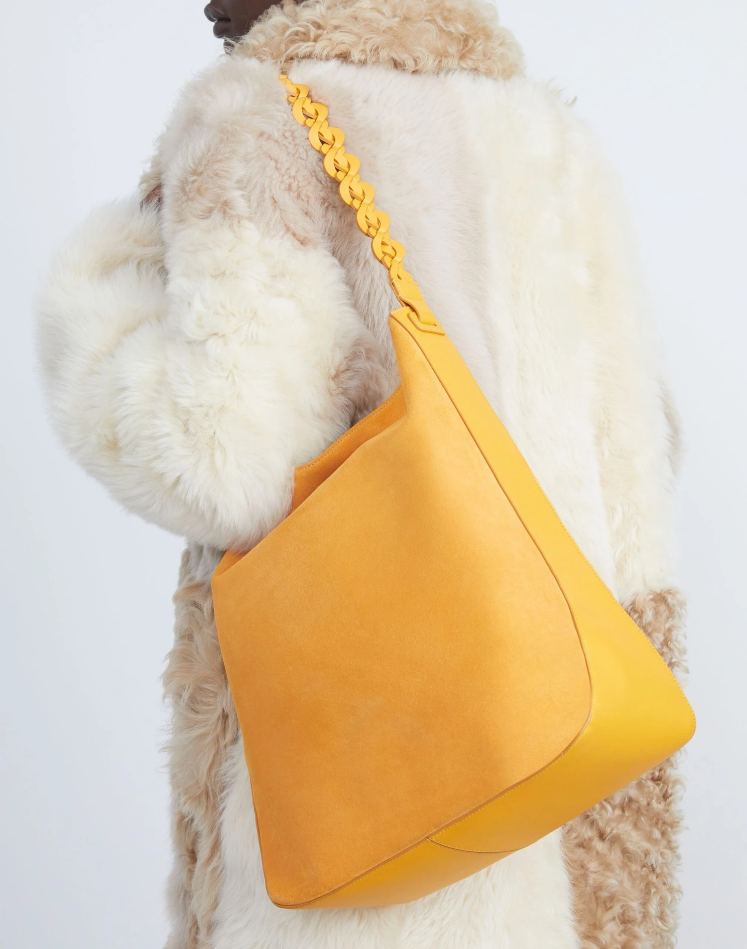 Suede & Calfskin Leather 8 Knot Hobo—Large 9 Suede & Calfskin Leather 8 Knot Hobo—Large - Image 9