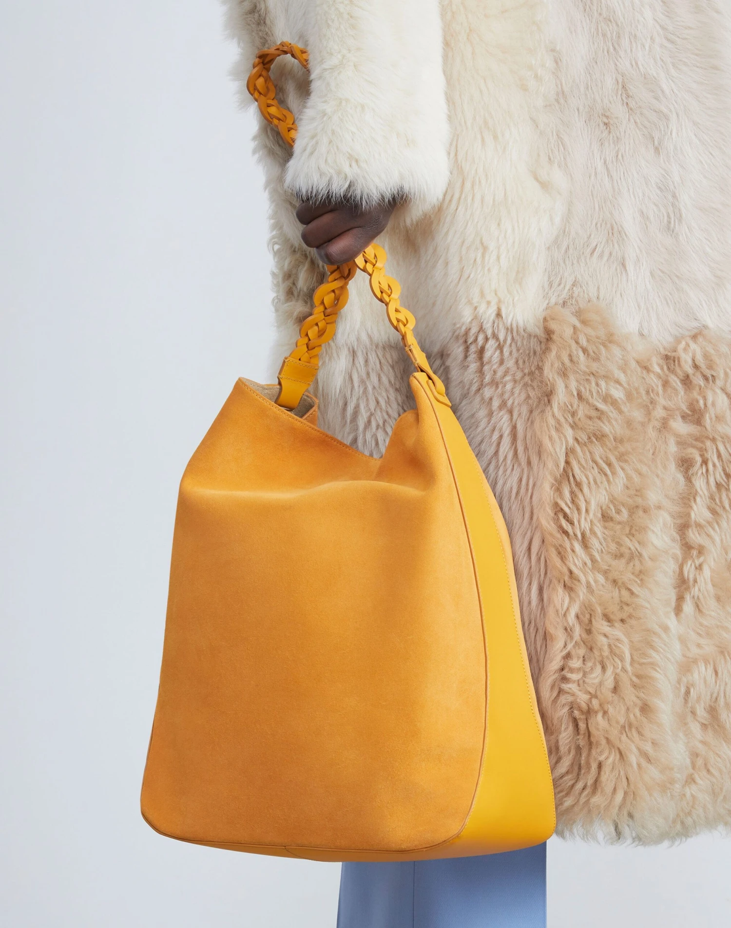 Suede & Calfskin Leather 8 Knot Hobo—Large 11 Suede & Calfskin Leather 8 Knot Hobo—Large - Image 11