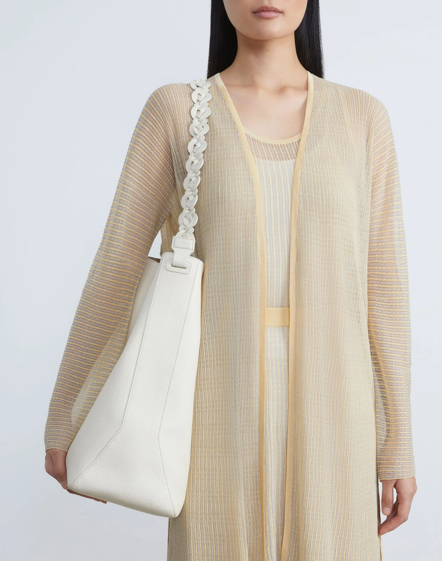 Grained Calfskin Leather 8 Knot Hobo—Large 9 Grained Calfskin Leather 8 Knot Hobo—Large - Image 9