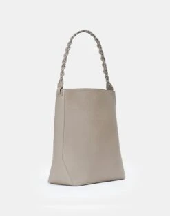 Grained Calfskin Leather 8 Knot Hobo—Large 39 Grained Calfskin Leather 8 Knot Hobo—Large -Chic Daily Fashion a2439 hgbx taupe back