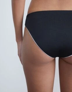 L148 Swim Reversible Bikini Bottoms -Chic Daily Fashion a2442 swimx black multi detail2