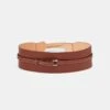 Soft Calfskin Leather Obi Belt