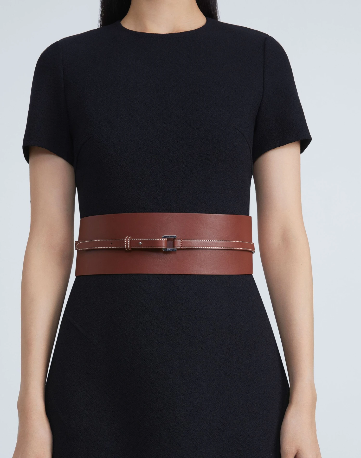 Soft Calfskin Leather Obi Belt 2 Soft Calfskin Leather Obi Belt - Image 2