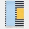 L Beam Color-Block Striped Pareo