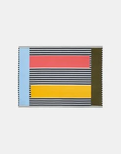 L Beam Color-Block Striped Pareo 5 L Beam Color-Block Striped Pareo -Chic Daily Fashion a2467 wvnx navy multi other