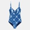 L148 Swim Shibori Print Twisted Front One Piece