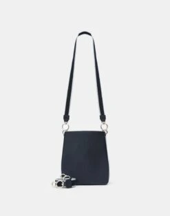Grained Calfskin Leather 8 Knot Hobo—Small -Chic Daily Fashion a2516 hgbx black back