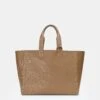 Grained Calfskin Leather Postmark L Tote