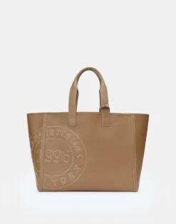 Grained Calfskin Leather Postmark L Tote