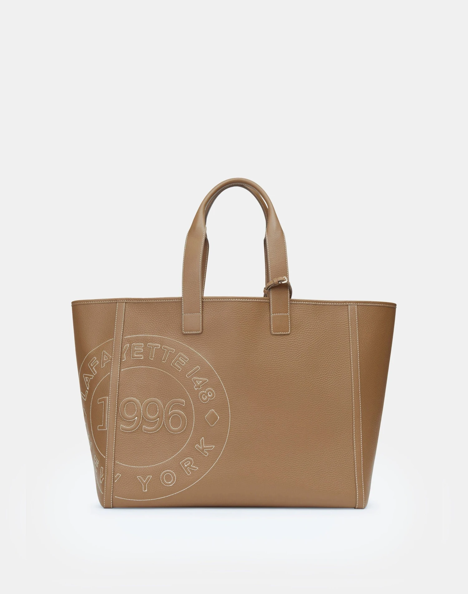 Grained Calfskin Leather Postmark L Tote 1 Grained Calfskin Leather Postmark L Tote