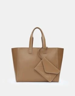 Grained Calfskin Leather Postmark L Tote 10 Grained Calfskin Leather Postmark L Tote -Chic Daily Fashion a2524 hgbx cadet khaki back
