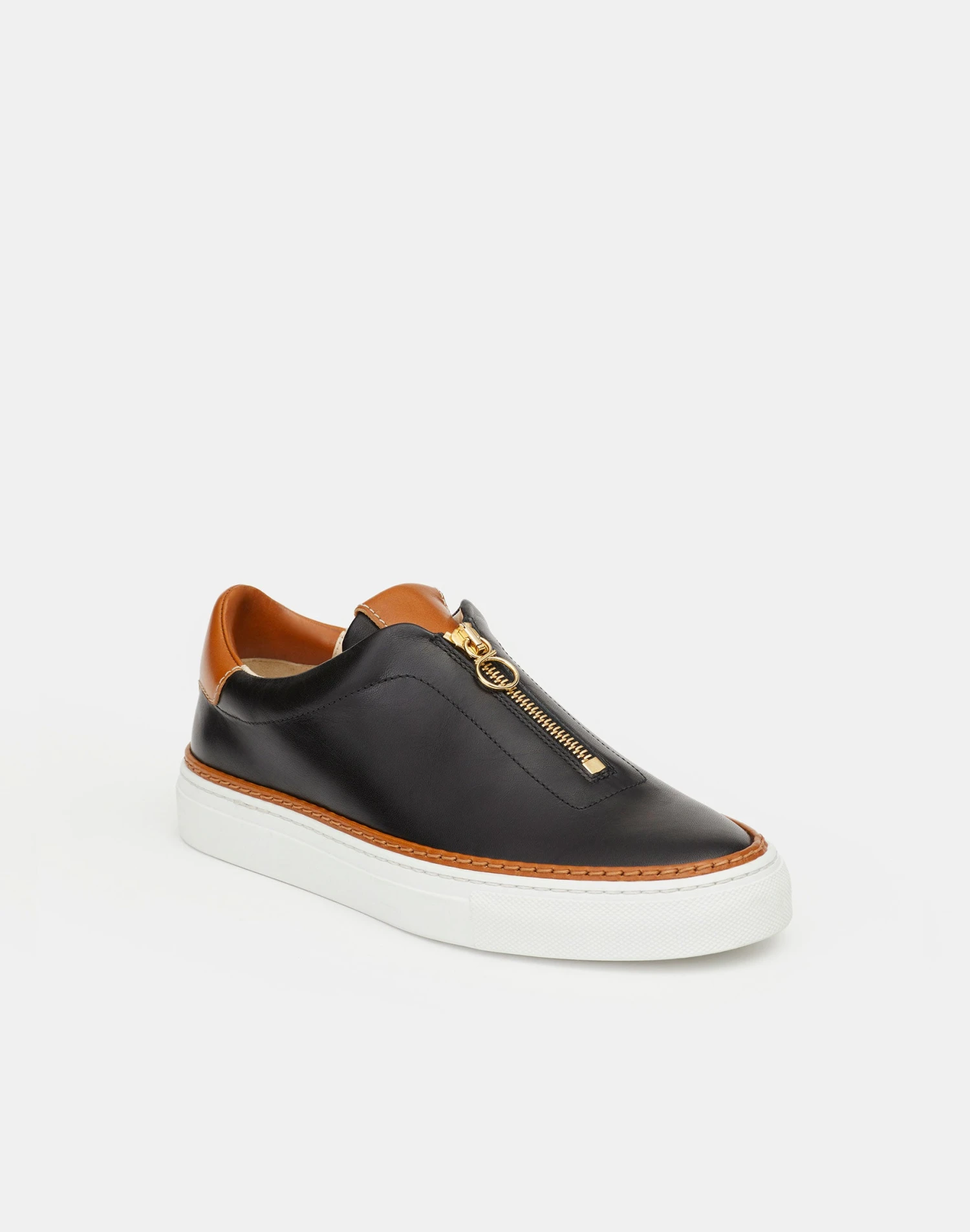 Nappa Leather Zip-Up Sneaker 2 Nappa Leather Zip-Up Sneaker - Image 2